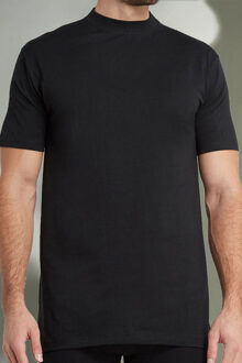 Hom T-shirt Harro met hoge boord zwart - XL