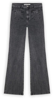Homage jane flared jeans h pockets Zwart - 28