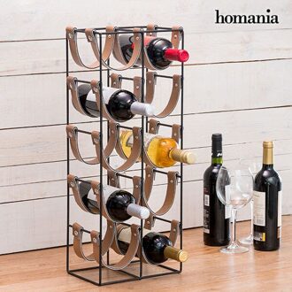Homania Riem Metalen Fles Rack (10 Flessen)