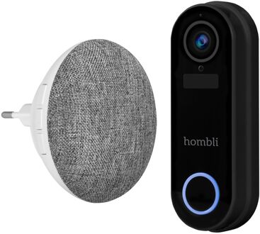 Hombli Smart Doorbell 2 Met Chime 2 Zwart