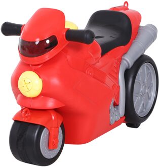 Homcom 4 In 1 Reistas Speelgoed Speelgoed Motorfiets Bagage Reizen Veelzijdige Met Rode Wielen