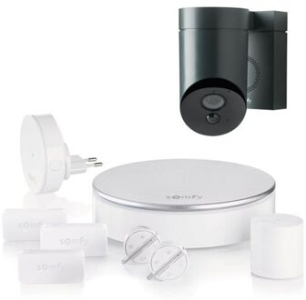 Home alarm + Outdoorcamera Zwart