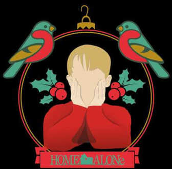 Home Alone Christmas Bauble Women's Cropped Hoodie - Black - XS - Zwart