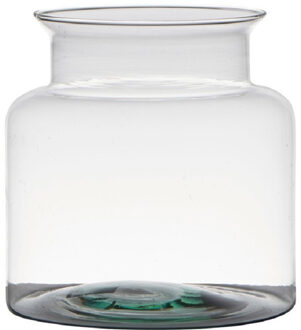 home-basics vaas - transparant - glas - D19 x H19 cm - Bloemen/takken/boeketten - Vazen