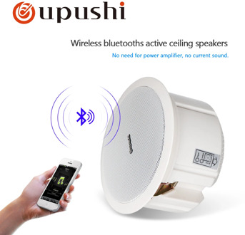 Home bluetooth ceiling speakers 6.5 inch in wall speaker white roof loudspeakers oupushi pa system 20w home audio mobile speaker