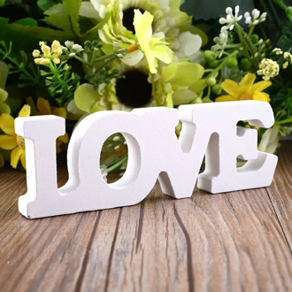 Home Brideg 12x4x1.2cm Letter Word Decor Bar Cafe Decal Creative Wood "LOVE" Wooden Best Gift Romantic Theme Alphabet Standing