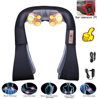 Home Car Electric Massager U Shape Shiatsu Cervical Back Neck Massager Multifunctional Infrared Heated Massage Relax Machine