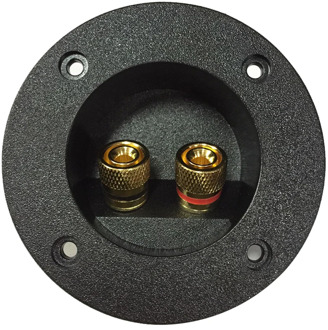 Home Car Terminal Block Accessories Cup Connector Binding Post Recessed Connector Speaker Junction Case DIY Round Plate Audio