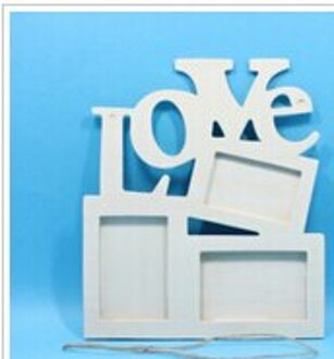 Home Decor Houten Fotoalbum Frame Diy Craft Fotolijst Hollow Liefde Brief Familie Foto Fotolijst Opslag Houder style1