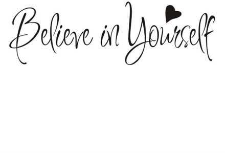 Home Decor Inspirerende Citaat Slaapkamer Geloven In Jezelf Non Slip Art Verwijderbare Muursticker Installeren Lijm Diy Draagbare