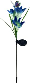 Home Decor Lelie Vlinder Lantaarn 4 Stuks Led Simulatie Licht Outdoor Decoratieve Gazon Lamp Tuin Verlichting Solar Led Light Outdoor A (1stk)