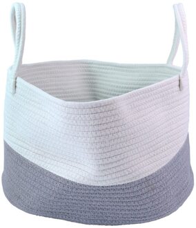 Home Decor Opknoping Pocket Opslag Mand Katoenen Draad Mand Thuis Afwerking Organizer Grote Winkel Katoen Linnen Opbergtas grijs S