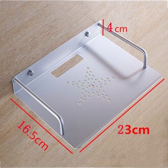 Home Decor Organizer Draadloze Wifi Router Telefoon Plank Panel Muur Opknoping Plug Board Beugel Router Opbergrek Beugel Sliver