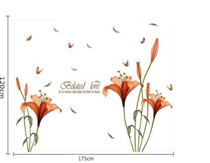 Home Decoratie Bloem Muurstickers Verwijderbare Sticker Home Decor Voor Slaapkamer Woonkamer Diy Vinyl Muurstickers Sticker # y5