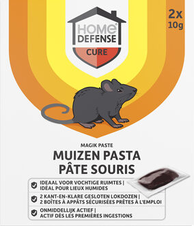 Home Defense® Muizenlokdoos Pasta 'Magik Paste' 2 stuks - HDMAPA2