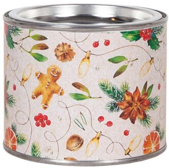 Home fashion kerst geurkaars in blikje - cozy feeling