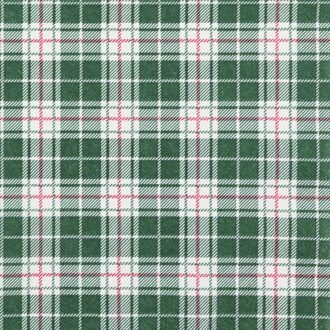 Home fashion kerst servetten chequers green, formaat 33 x 33 cm