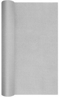 Home fashion kerst tafelloper zilver, formaat 490 x 40 cm