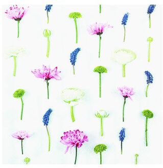 Home fashion servetten flower composition, formaat 33 x 33 cm