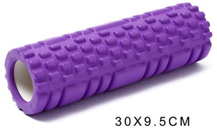 Home Fitness Producten Yoga Blokken 30*9.5Cm Apparatuur Pilates Foam Roller 26*8Cm Fitness Gym Oefeningen spier Ontspannen Massage Paars
