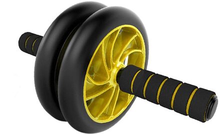 Home Gym Oefening Wiel Fitness Buikspier Training Buik Afslanken Rolle Roller Trainer Dunne Taille Fitness Benodigdheden geel