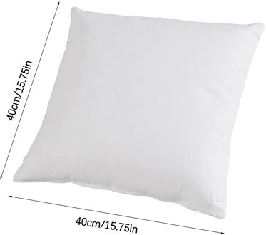 Home Hotel Kussen Innerlijke Vulling Katoen Gewatteerde Witte Hoofdeinde Kussen Core Niet-geweven Met Doek 30x3 0/35x3 5/40x4 0/45x45cm C 40CM x 40CM