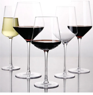 Home Hotel Use Crystal Glass Stemware Artificially Blown Red Wine Glass Bordeaux Burgundy Wine Glass Cocktail-glass