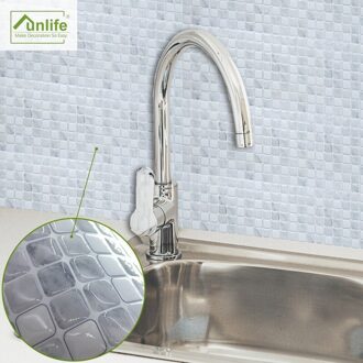 Home Improvement Vernieuwing 3D Marmer Wit Mozaïek Lijm Tegel Stickers Japanse Decoratieve Muurstickers 3d Sticker 5 Pack