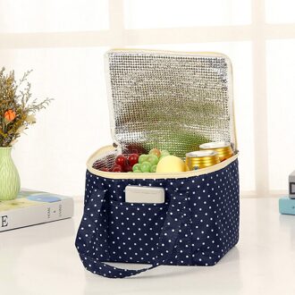 Home Luch Tas Geïsoleerde Koude Canvas Streep Picknick Carry Case Thermische Draagbare Lunch Tas Student Voedsel Opslag Zakken