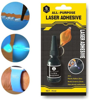 Home Mini Tool Repair Universal Adhesive Liquid Glue with Laser Welding UV Light Aluminium Alloy Glass Plastic Wood Marble Glue