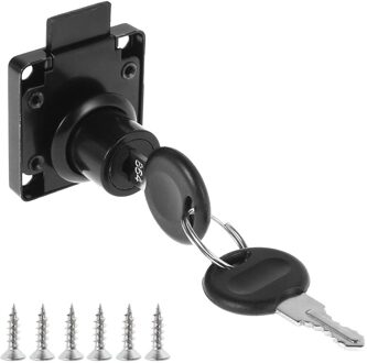 Home Office Deurslot Meubels Kabinet Kast Lade Cilinder Lock Kastdeur Vangst Sleutels Slot Brief Doos Hardware zwart