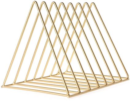 Home Office Ijzeren Opbergrek Boek Magzine Houder Multifunctionele Organizer Decor W0YE Goud
