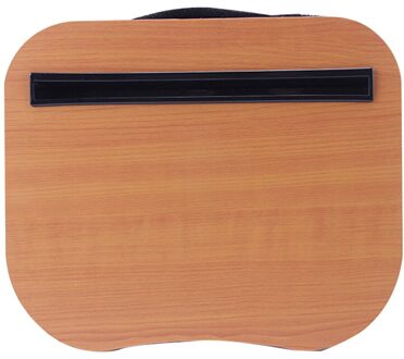 Home Office Portable Schoot Bureau Met Handvat Multipurpose Dutje Telefoon Houder Outdoor Knie Reizen Kussen Stand Reading Voor Pc Tablet bruin