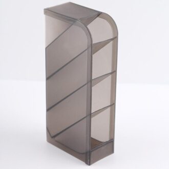 Home Office School Potlood Organizer Cilinder Vorm Multi Rooster Pen Houder Multifunctionele Opbergdoos Desktop Organizer zwart 4 grids