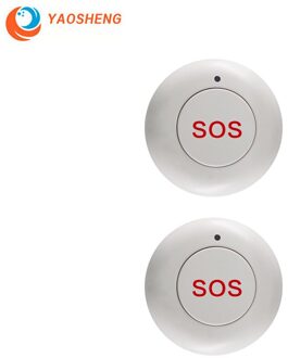 Home Security Alarm System Smart Draadloze Sos Paniekknop Voor Zonne-energie Outdoor Sirene 2 stk