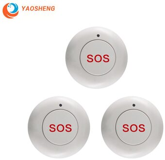 Home Security Alarm System Smart Draadloze Sos Paniekknop Voor Zonne-energie Outdoor Sirene 3 stk