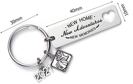 Home Sleutelhanger Housewarming Voor Huiseigenaar Huis Sleutelhanger Moving In Sleutelhanger Sieraden Uit Vastgoed Agent