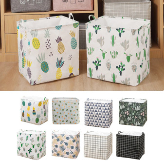 Home Storage Organizer Folding Square Laundry Basket With Drawstring Waterproof Bin Dirty Clothes Clothing Toys Storage Bucket