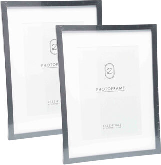 Home & Styling 2x Stuks Kunststof fotolijsten geschikt voor een foto van 30 x 40 cm