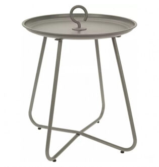 Home & Styling Bijzettafel Fleur - taupe - D40 x H46 cm - Bijzettafels