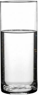 Home & Styling Bloemenvaas - Cilinder vorm - transparant - glas - 12 x 30 cm - rechte cilinder