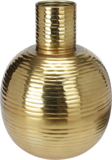 Home & Styling Boeket vaas Athens - metaal - metallic goud - D25 x H34 cm - Moderne woonstijl