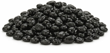 Home & Styling decoratie stenen - 5x - 650ml - zwart - hobby steentjes