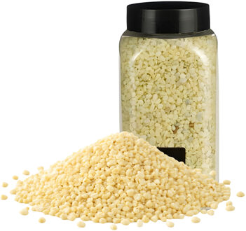 Home & Styling decoratie stenen/granulaat - 650ml - geel - hobby steentjes