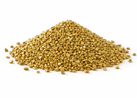 Home & Styling decoratie stenen/granulaat - 650ml - goud - hobby steentjes