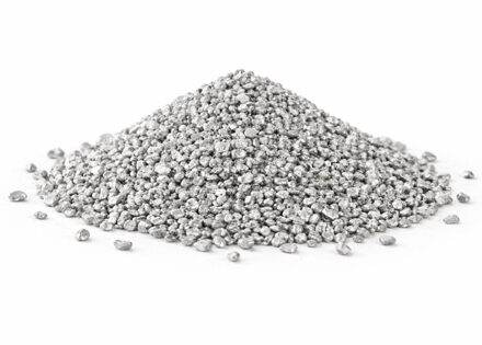 Home & Styling decoratie stenen/granulaat - 650ml - zilver - hobby steentjes