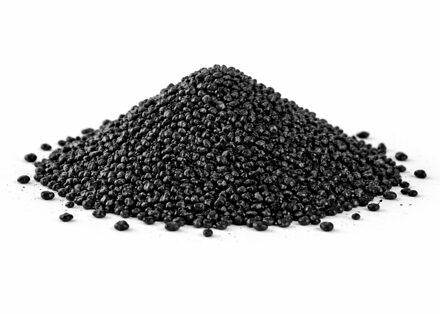 Home & Styling decoratie stenen/granulaat - 650ml - zwart - hobby steentjes