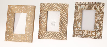 Home & Styling Fotolijst mangohout 19x24cm bruin