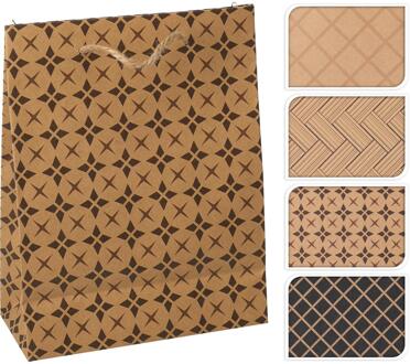 Home & Styling Geschenktas kraft S bruin