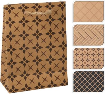 Home & Styling Geschenktas kraft XS bruin papier